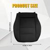 1Set Leather Bottom Seat Cover Black Light Tan Fit for Mercedes Benz GLK250 GLK280 GLK300 2008-2015 Front Driver's Seat