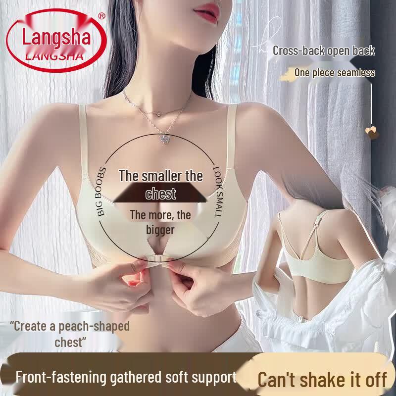 Langsha Women s Sexy Seamless Wireless Push-Up Bra 85ABC