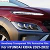 Car Headlight Protection Transparent Anti-Scratch Protective Film TPU Stickers For HYUNDAI KONA   Accessories