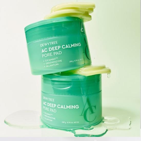 DEWYTREE AC Control Ex Deep Green Calming Pad 180g, 60 Pieces, 2ea