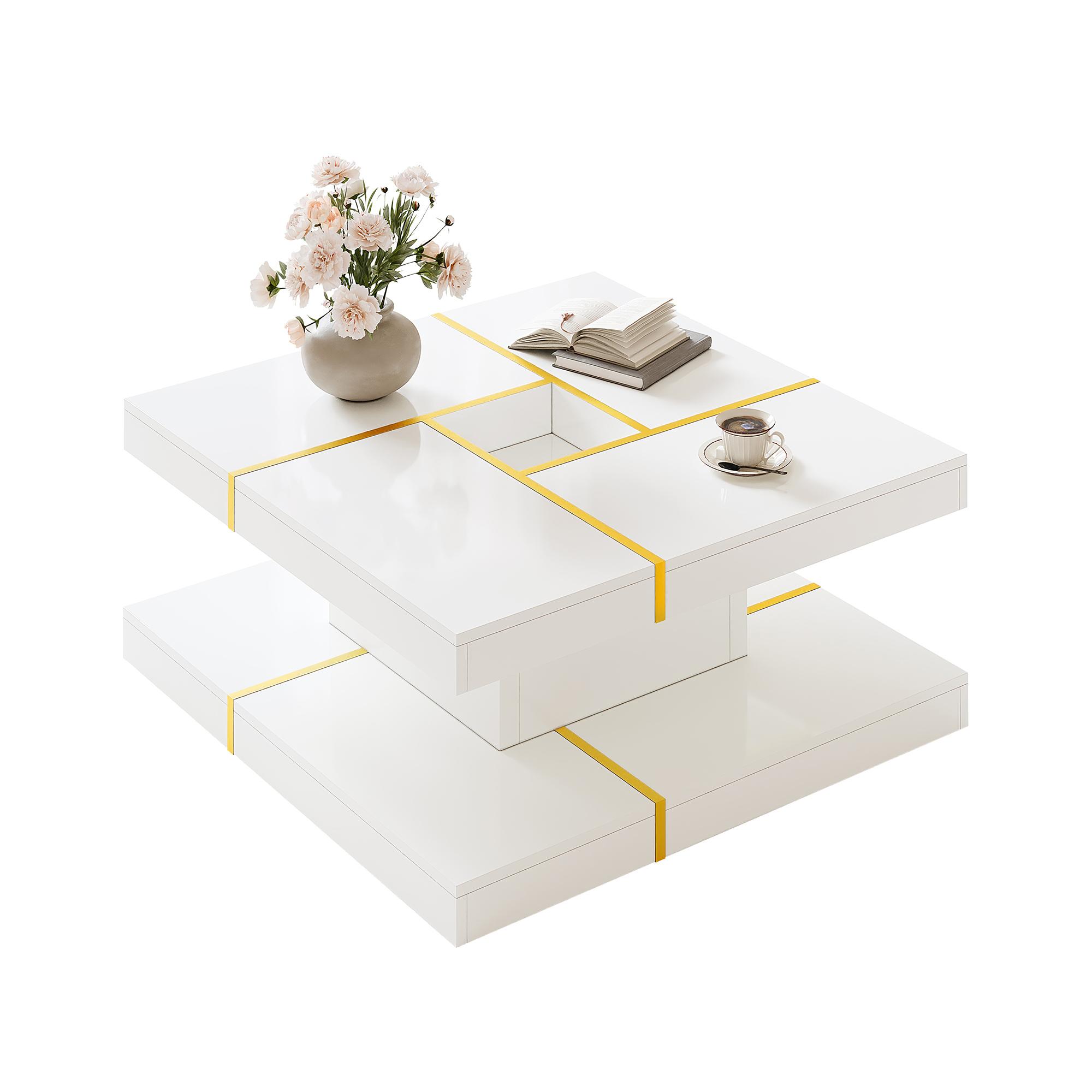 Two-Tier Coffee Table Made of Chipboard