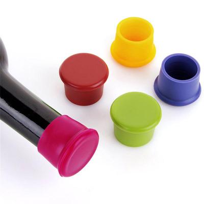 Food Grade Silicone Beer Lid Wine Stopper Sealed Fresh Bottle Cap Seasoning Bottle Stopper Kitchen Table Supplies Reusable