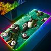 Tappetino Mouse Kung Fu Panda Gaming Mousepad RGB Retroilluminato Tastiera Ragazza Gamer Xxl Carino Tappetino per Laptop Tappetini da Tavolo Deskpad
