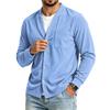 Men's Casual Loose Fit Color Shirt with Pockets for Everyday Wear