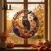 Sparkling Craft Kits for Teens Halloween Ghost/Owl Diamond Art Hanging Ornament Kit, Indoor Holiday Decorative Accents Painting Suncatcher,