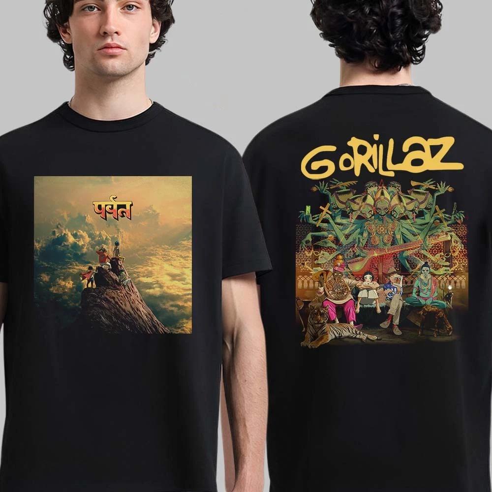 

Gorillaz The Mountain Album Cover Art Two Sided T-Shirt High-end Luxury Is for Both Men and Women Top Y2k 4XL