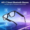 AI Intelligent Translation Glasses Smart Glasses Support Above 130 Languages Sports Driving Sunglasses Anti Glare for Men Women