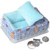 AZNABLE Sugar Glider House, Small Animal Bed, Sleeping Bag, Pouch, Futon, Hammock (Blue)