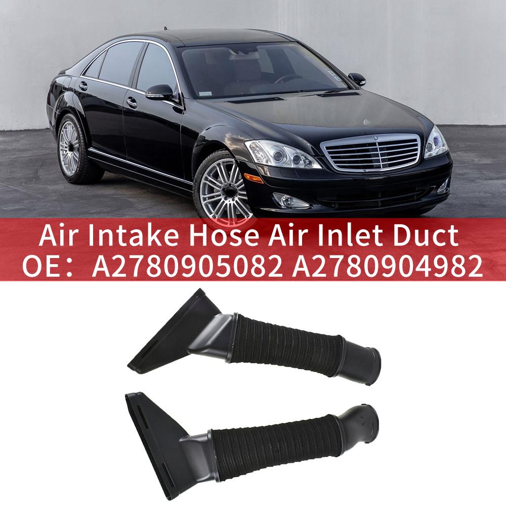 Left+Right Engine Air Intake Hoses A2780904982 A2780905082 for Mercedes-Benz W222 S350 S320 S300 S500 S600 S63 2015-2022