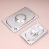 Stainless Steel 1/9 1/6 1/4 1/3 1/2 1/1 Food Pan Lid Steam Table Pan Covers Notched Lids With Handle Lock Heat