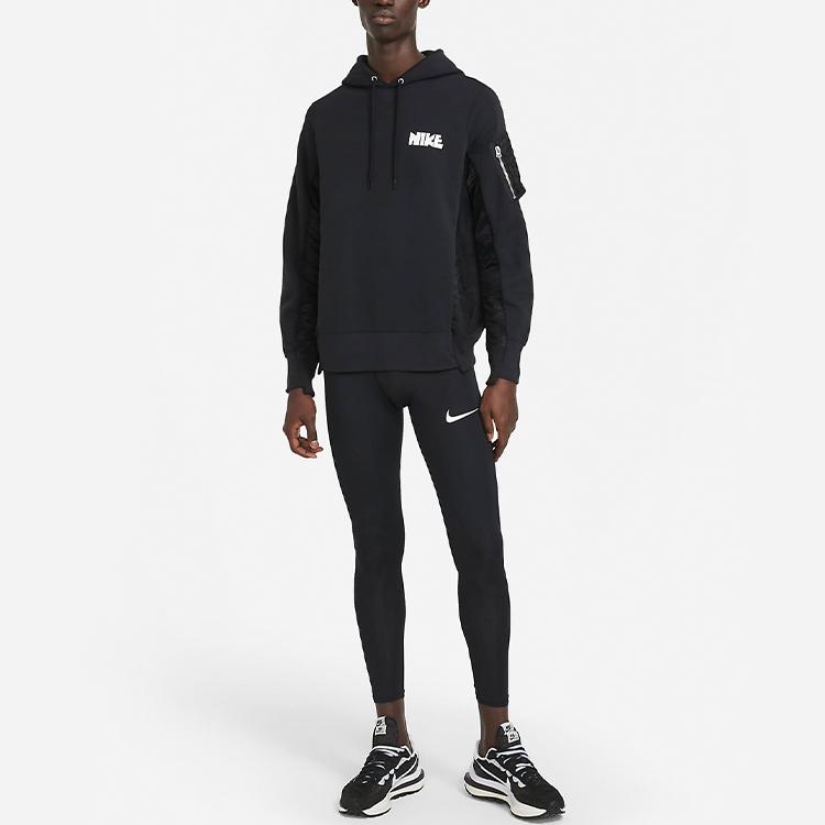 Nike x Sacai Hoodie Black Unisex Tops CW2419-010