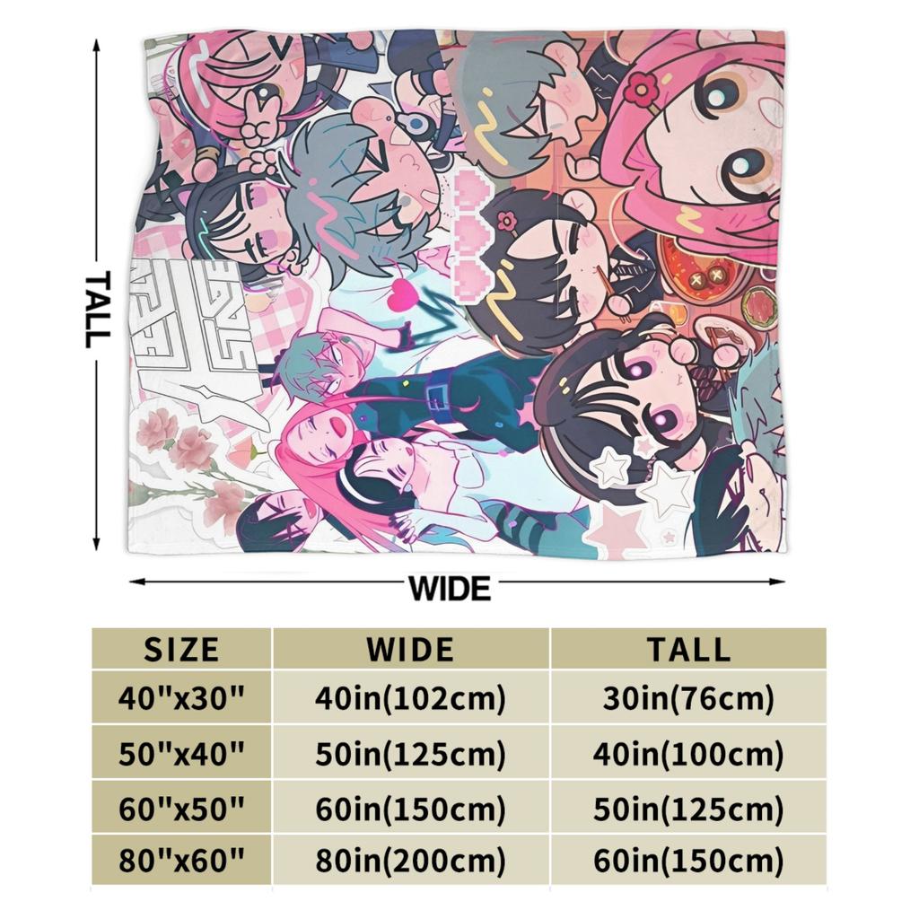 Alien Stage Anime Blanket Flannel Decoration Breathable Lightweight Throw Blankets for Sofa Car Rug Piece