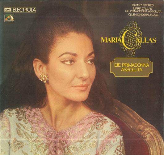 Виниловая пластинка МАРИЯ КАЛЛАС Die Primadonna Assoluta 296137 EMI ELECTROLA Германия Классика Б/У