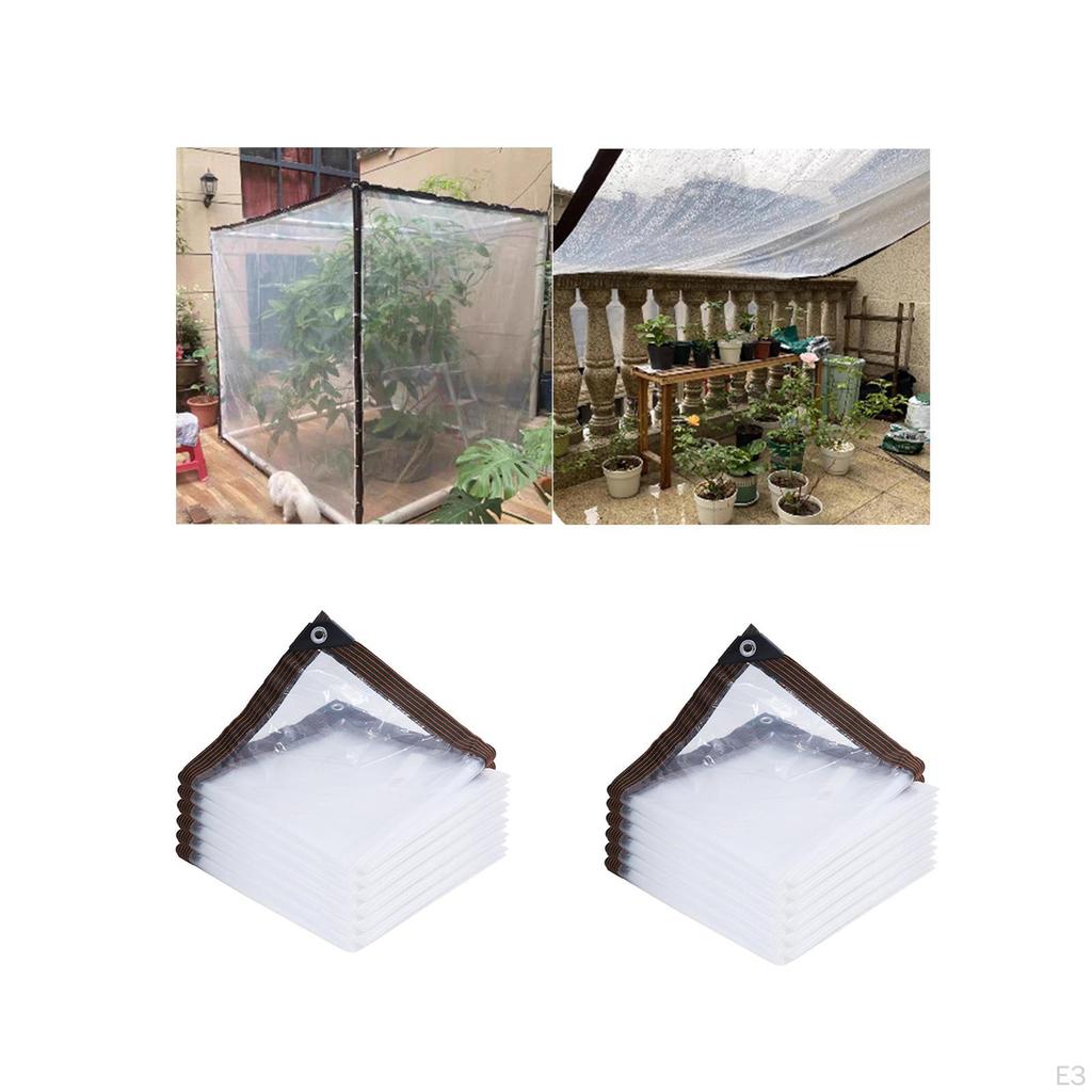 Transparente Plane für den Außenbereich im Garten und auf der Terrasse