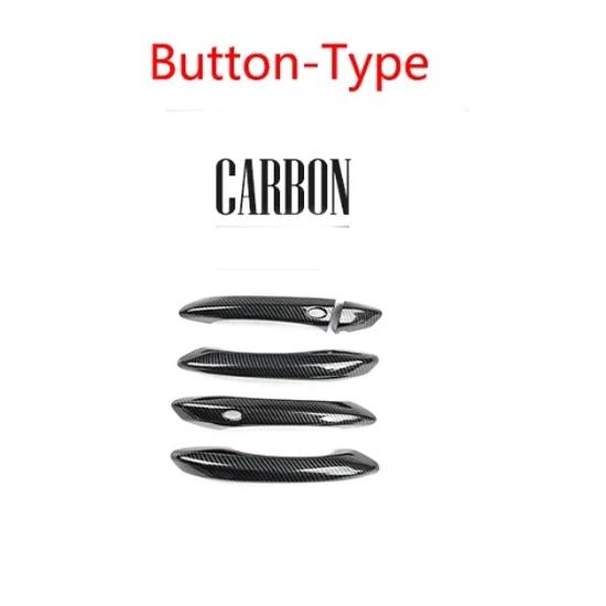 For Hyundai Tucson NX4 -2026 Car Tuning Carbon Fiber Exterior Door Handles Cover Trim Accessories LHD