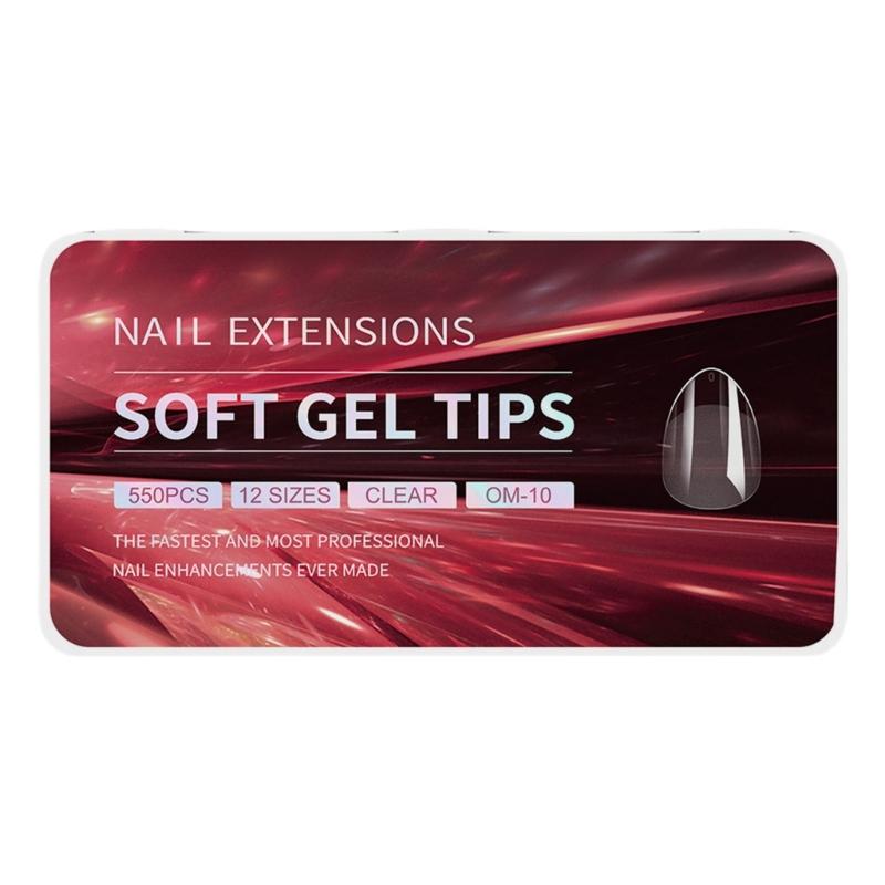 Gel Nail Tips Pre filed Almond/Stilettos/Square/Coffin Nail Tips Full Cover Nail Tips Press On Nail Artificial Fake Nail