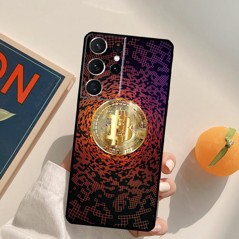 BTC Bitcoin Phone Case For Samsung Galaxy S23 Ultra S20 S21 S22 S24 S25 S9 S10 Plus S24 FE Back Cover