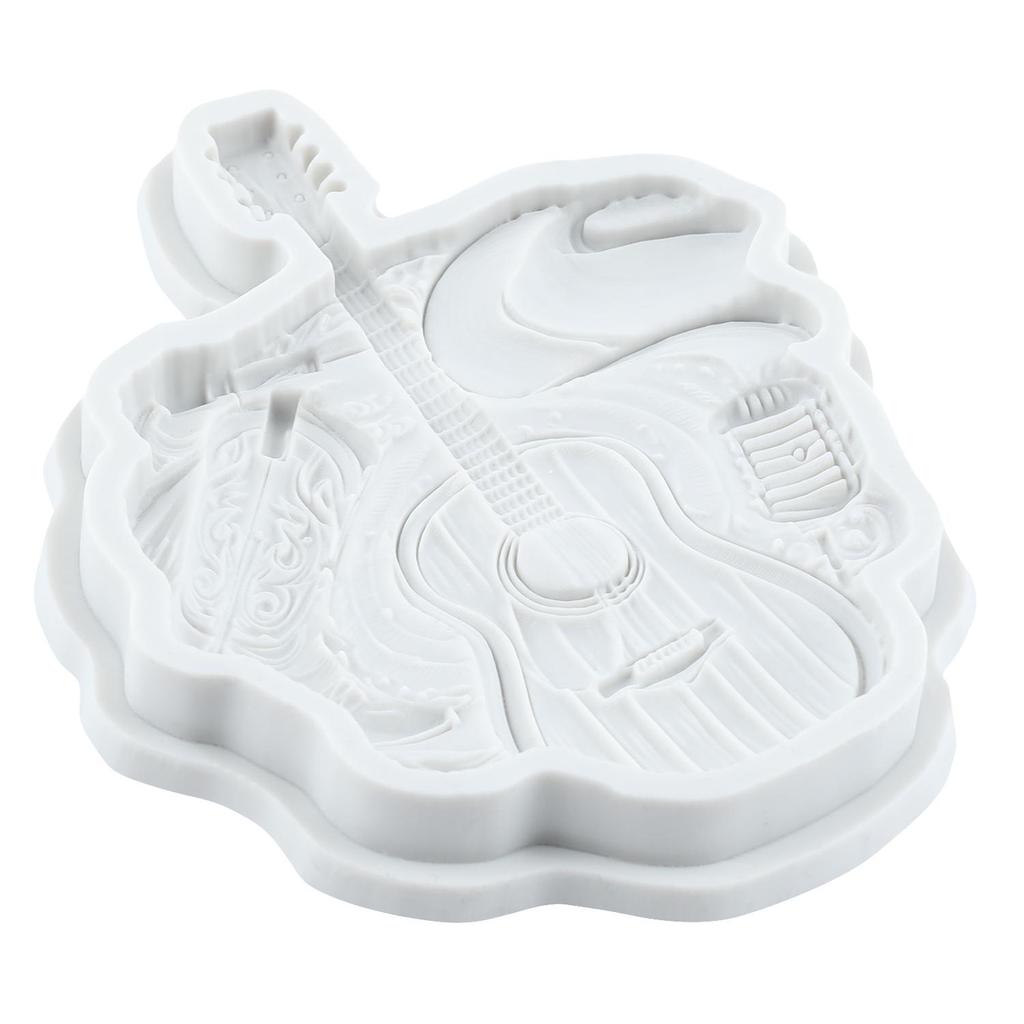 Silikonové formy na noty, Kytara, Květina, Cello, Fondánová forma, Nástroje na zdobení dortů, Topper na cupcake, Cukroví, Pryskyřice, Hlina, Čokoládová forma na gum pastu