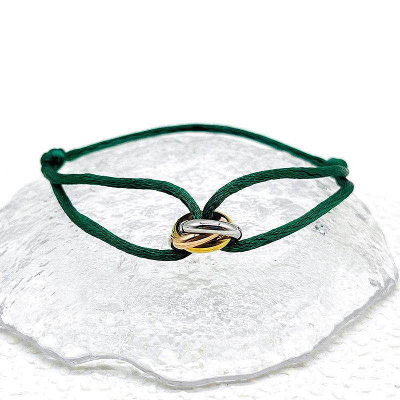 Simple Retro Lucky Woven Rope Bracelet For Women Men Temperament Trendy Luxury Circles Bangles Jewelry Accessories Gifts