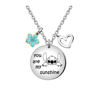 You Are My Sunshine Necklace, Birthday Christmas for Women Niece Daughter Granddaughter