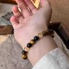 Women's Retro Tiger Eye & Yellow Topaz Bracelet - Chinese Style Accessory