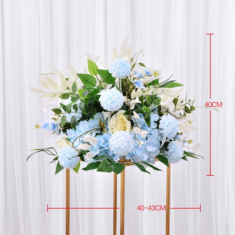 40-43cm Artificial Flower Pom Pom Table Centerpiece Decor Wedding Backdrop Silk Flower Ball Road Lead Floral Wedding Decoration