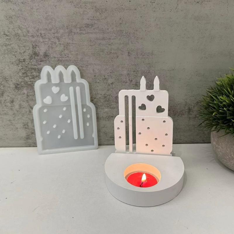 Cake/Bird Candlestick Silicone Mold Candle Base Mould Decorative Candle Holder Mold Ornament Home Decorations Mould