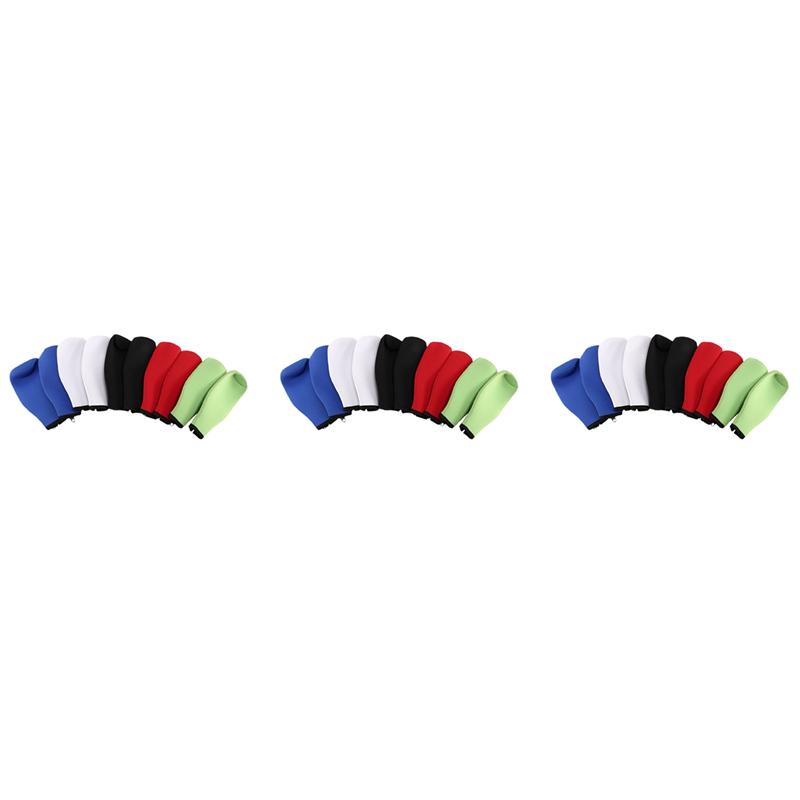 

ABWR-30 Pieces Beer Bottle Coolers Bottle Insulator Sleeve Covers With Ring Zipper For 12 Oz 330 Ml Bot