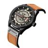 Curren 8301 Men's Leather Strap Business Calendar Watch