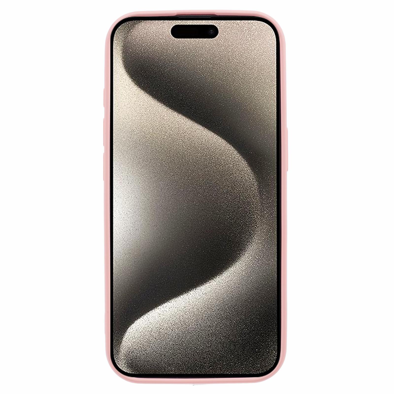 

For iPhone 16 Pro Max Case Arc Edge 2.0mm TPU Protective Phone Cover Pink