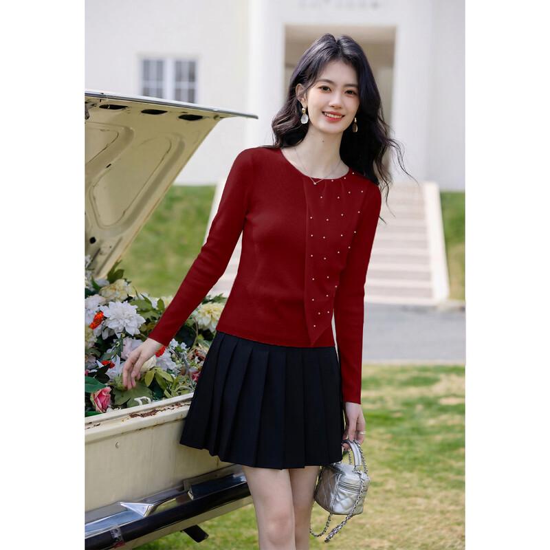 

ITISF4 Slim-Fit Wool Blend Long-Sleeve T-Shirt 38