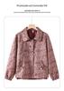 Mom's Spring Floral Cardigan: Stylish, Age-Reducing Lapel Jacket for Middle-Aged & Elderly Women - Casual Fashion Top for Spring & Autumn