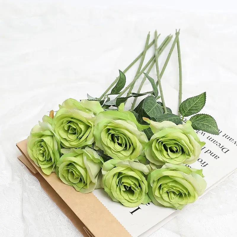 3/5Pcs Artificial Rose Flowers Bouquet For Home Room Decor Bridal Wedding Bouquet Centerpieces Flower Garden Floral Arrangement