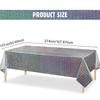 137x274cm Glitter Aluminum Foil Tablecloth Wedding Birthday Party Decorations Baby Shower Rectangular Waterproof Tablecloth