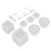 Silicone Mold Kit Casting Reusable DIY Craft Mould 2 Leaved Grass Making Tool Accessories