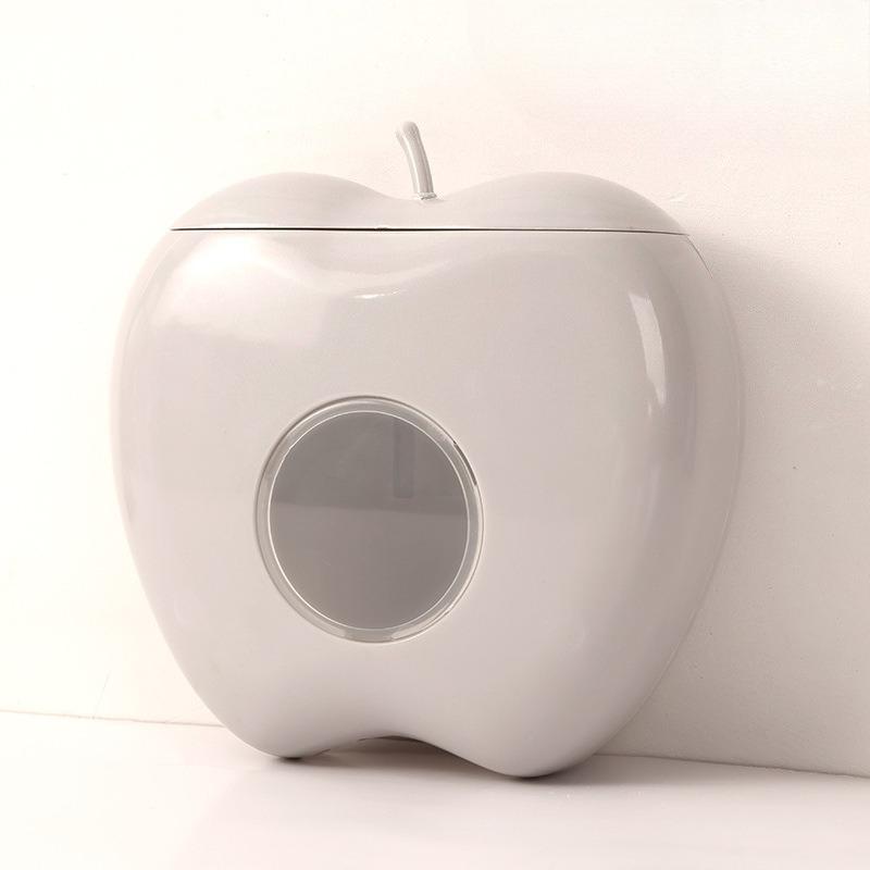 1/2/3PCS Apple Shaped Fresh Keeping Bag DispenserWall Mounted Kitchen Storage Box Plastic BagOrganizer Space Saving Kitchen Tool