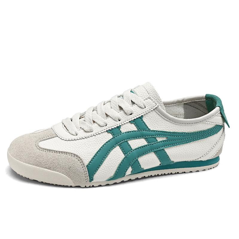 Classic Tiger Couple Forrest Gump Shoes Spring and Autumn Flat-bottomed Sports and Leisure Shoes Tide Lazy One Pedal Little White Shoes Board Shoes Me