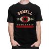 1984 George Orwell Quotes Tshirt Men Women Short Sleeves Fashion Casual Clothing Summer Loose Oversized 100 Cotton Tee Tops
