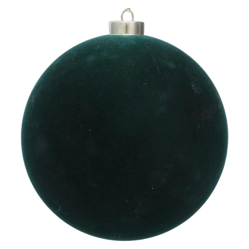 Velvety Christmas Ball Decorations Shatterproof Plastic Decorative Baubles Ornament for Christmas Tree Mantels Staircase