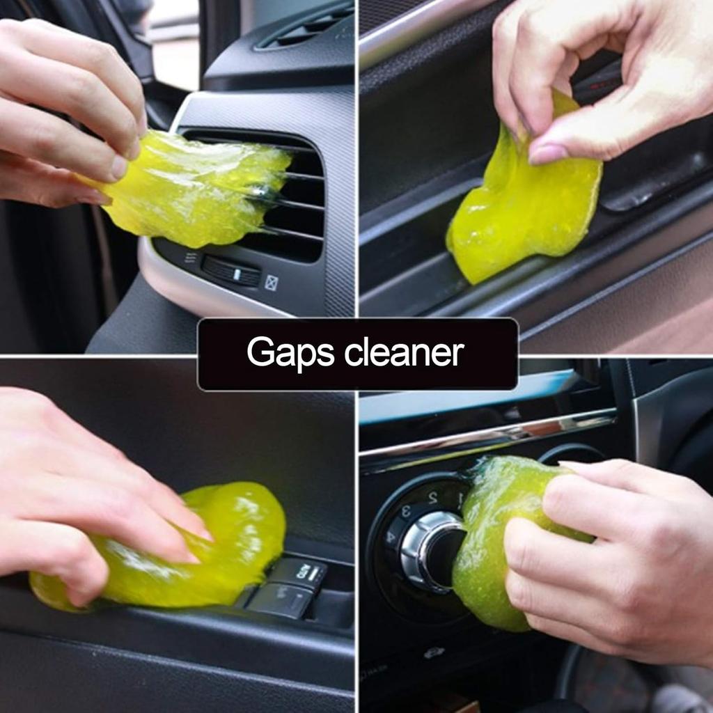 Qiilu Car Cleaning Gel, 70ML Cleaning Gel Multifunctional Detail Mud Dust Dirt Remover Supplies for Auto Car Office Home