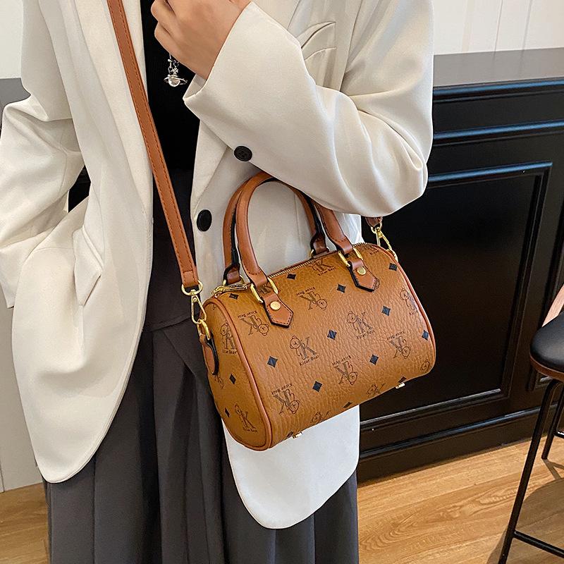 Damen Retro Luxuriöse Boston Schulter- und Crossbody Kissen-Tasche