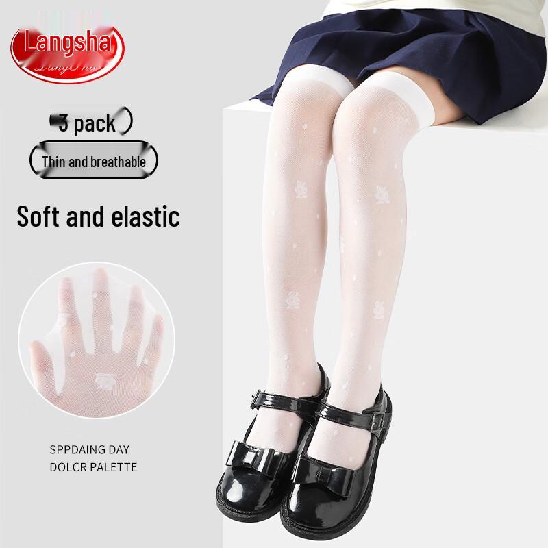 Children s Summer Thin Mesh Over-Knee Long Socks One Size
