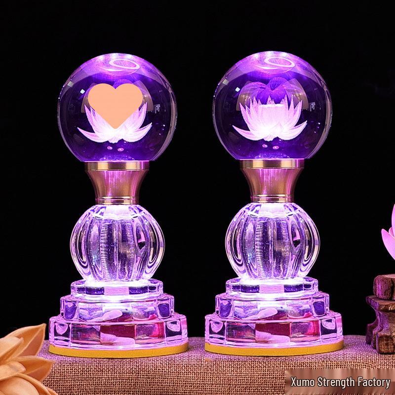 Seven-Color Eternal Buddhist Lotus Offering Lamp