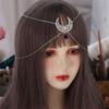 Hollow Moon Waterdrop Rhinestone Women Head Chain Bohemia Headbands Wedding Headbands Crystal Forehead Chain