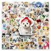 100 Waterproof Cute Puppy Emoticon Stickers: Funny, Adorable Pet Decorations for Phones.