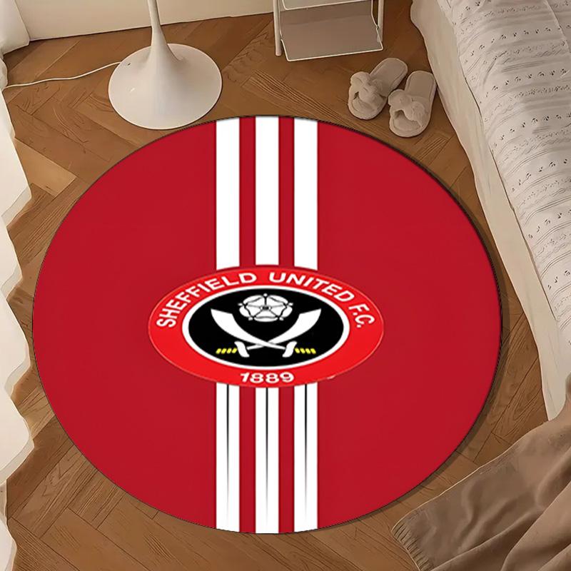 She-ffield Fc Crest Round Mat Home Decor, Chair Rug For livingroom,Bedroom, Doormat Home Decor Birthday Gift Christmas Gifts