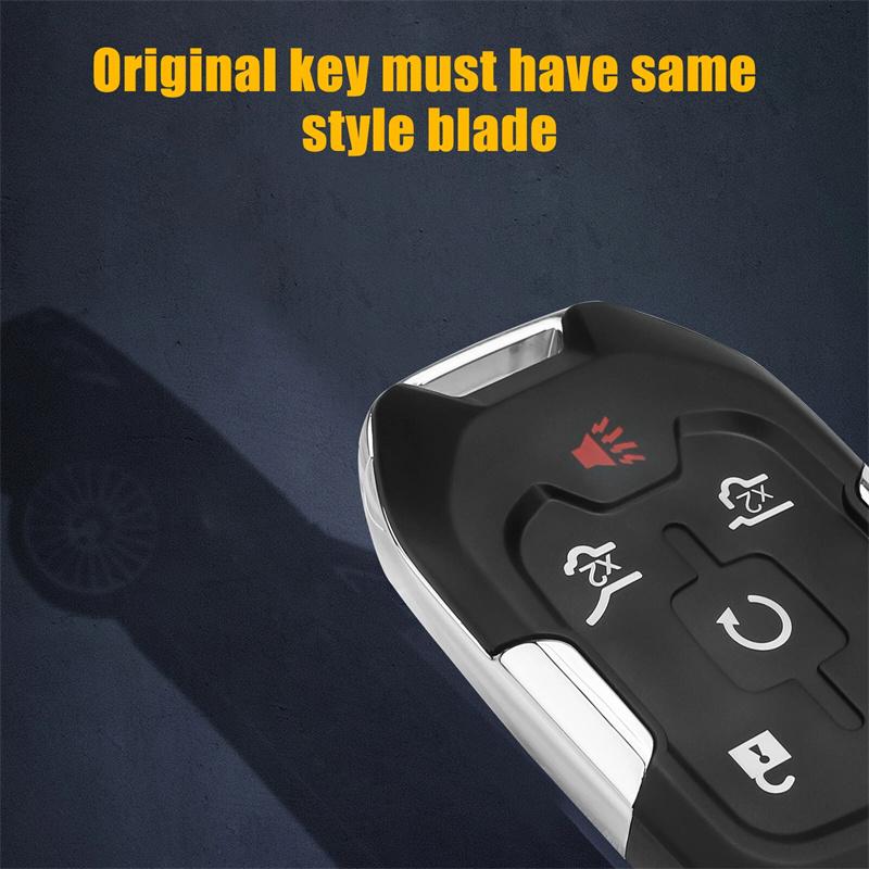 Hyq1Aa Remote Key Fob 6 Button Id46 Chip For Chevrolet Tahoe Silverado Gmc Yukon 2015 2016 2017-2020