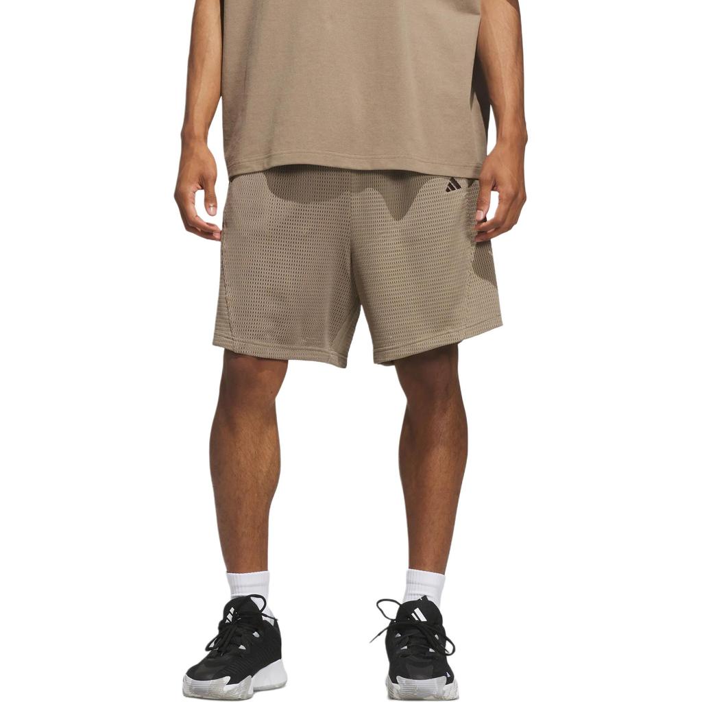 adidas Basketball-Mesh Locker Geschnitten Atmungsaktiv Niedrige Taille Gestreift Sport-Basketballshorts Unisex-Shorts KR2103