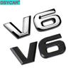 DSYCAR 1Pcs Fashion 3D Metal V6 Engine Display Car Sticker Emblem Badge for Cars Decorative Accessories New