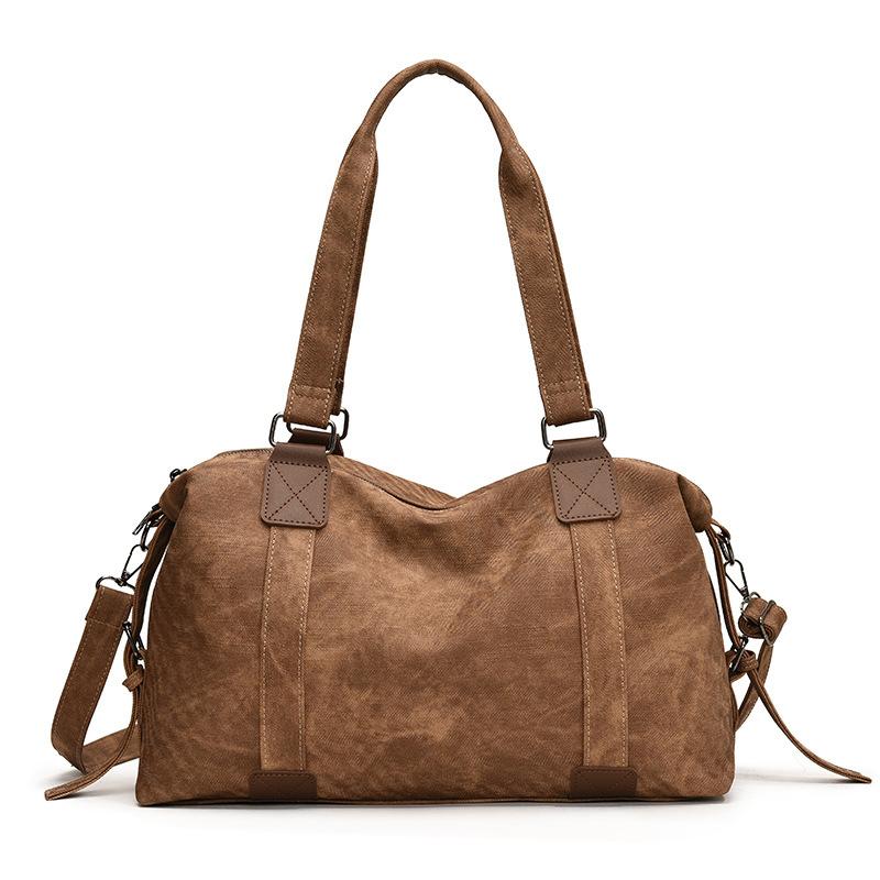 2026 New Lage Capacity Women's Tote Bag Vintage Luxury Designer Female Shoulder Bag High Quality PU Leather Crossbody Bag